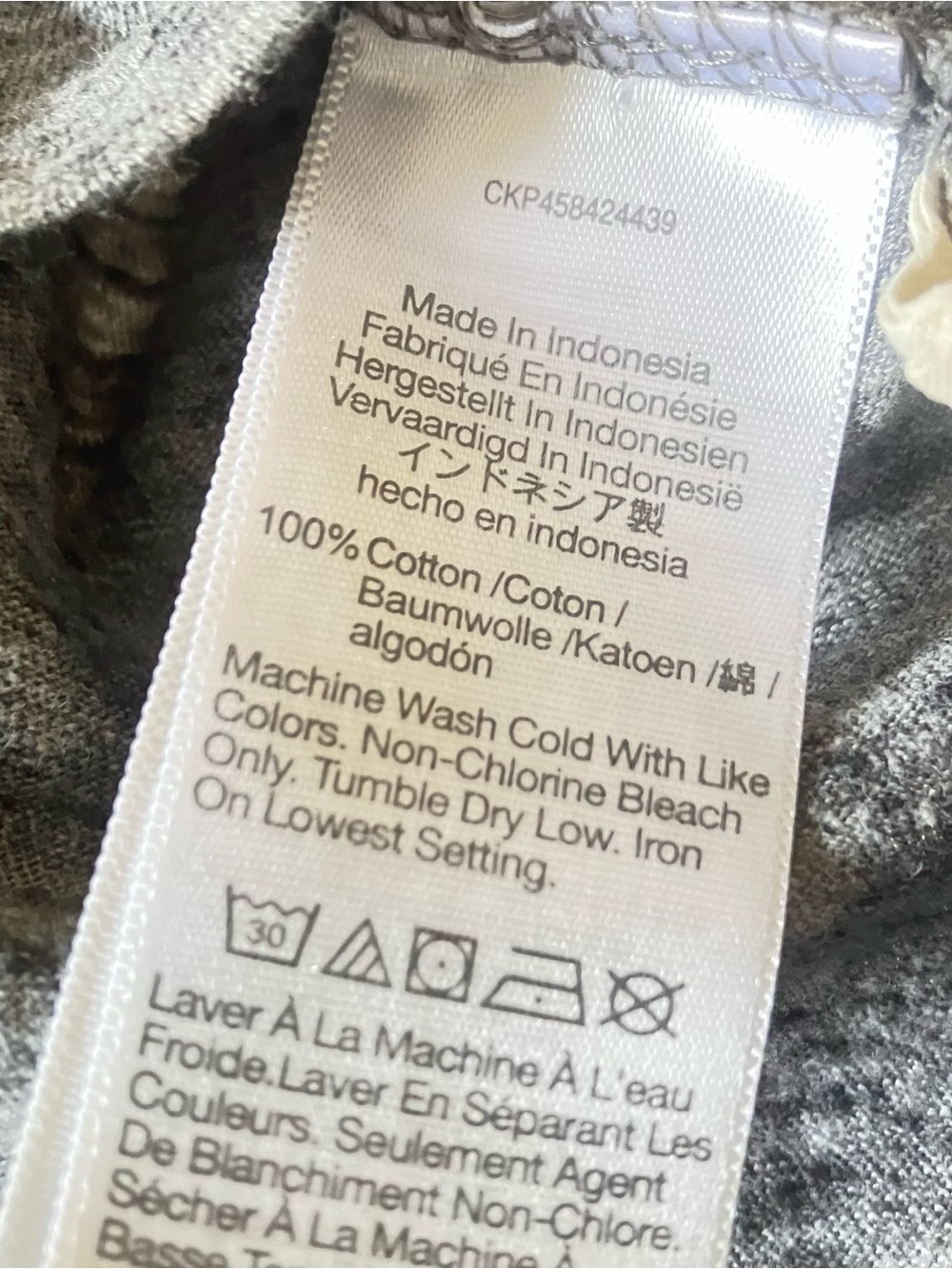 Madewell Heather Gray V-Neck Short Sleeve Tee - Picture 4 of 4